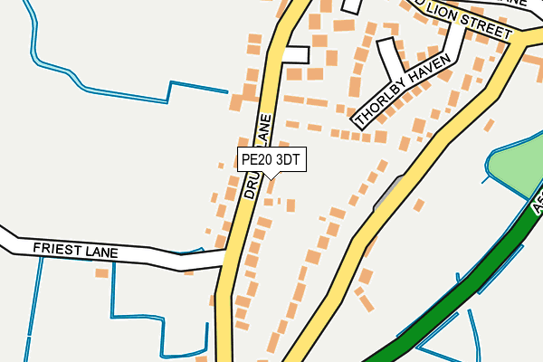 PE20 3DT map - OS OpenMap – Local (Ordnance Survey) PE20 3DT map - OS OpenMap – Local (Ordnance Survey)