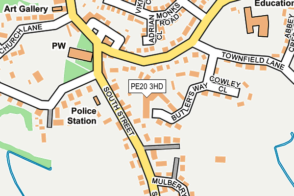PE20 3HD map - OS OpenMap – Local (Ordnance Survey) PE20 3HD map - OS OpenMap – Local (Ordnance Survey)