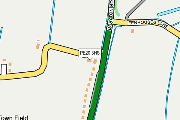 PE20 3HS map - OS OpenMap – Local (Ordnance Survey) PE20 3HS map - OS OpenMap – Local (Ordnance Survey)