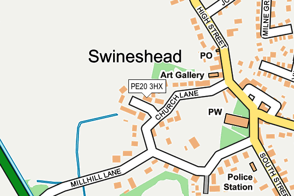 PE20 3HX map - OS OpenMap – Local (Ordnance Survey) PE20 3HX map - OS OpenMap – Local (Ordnance Survey)