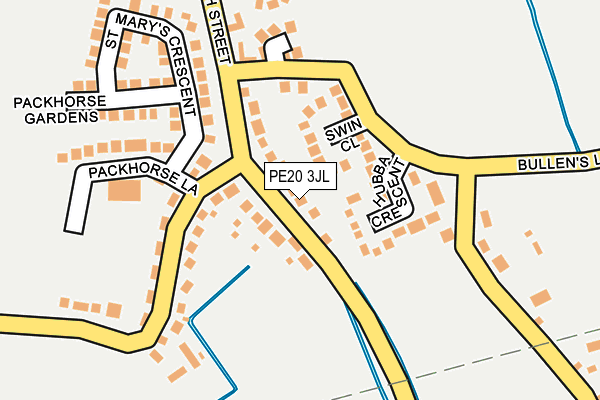 PE20 3JL map - OS OpenMap – Local (Ordnance Survey) PE20 3JL map - OS OpenMap – Local (Ordnance Survey)