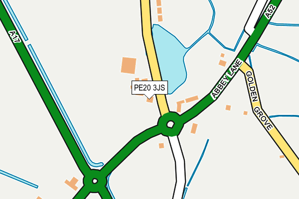 PE20 3JS map - OS OpenMap – Local (Ordnance Survey) PE20 3JS map - OS OpenMap – Local (Ordnance Survey)