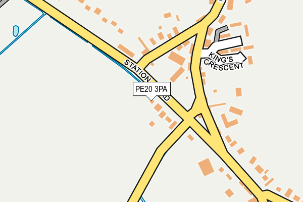 PE20 3PA map - OS OpenMap – Local (Ordnance Survey) PE20 3PA map - OS OpenMap – Local (Ordnance Survey)