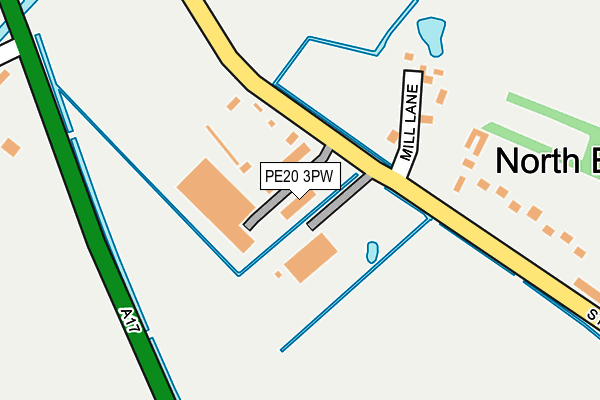 PE20 3PW map - OS OpenMap – Local (Ordnance Survey) PE20 3PW map - OS OpenMap – Local (Ordnance Survey)