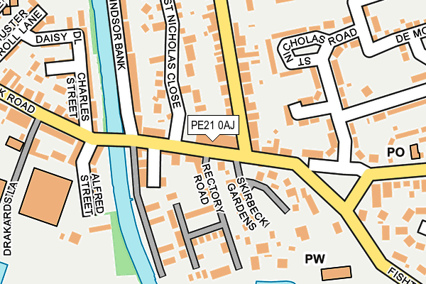 PE21 0AJ map - OS OpenMap – Local (Ordnance Survey) PE21 0AJ map - OS OpenMap – Local (Ordnance Survey)