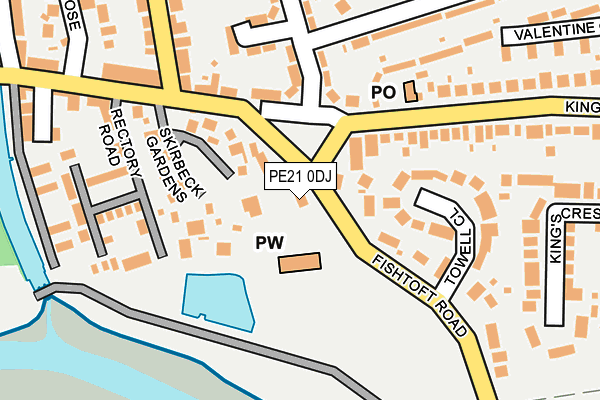 PE21 0DJ map - OS OpenMap – Local (Ordnance Survey) PE21 0DJ map - OS OpenMap – Local (Ordnance Survey)