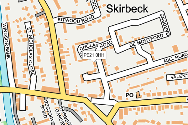 PE21 0HH map - OS OpenMap – Local (Ordnance Survey) PE21 0HH map - OS OpenMap – Local (Ordnance Survey)