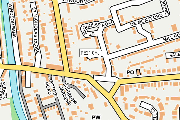 PE21 0HJ map - OS OpenMap – Local (Ordnance Survey) PE21 0HJ map - OS OpenMap – Local (Ordnance Survey)