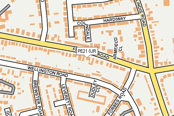 PE21 0JR map - OS OpenMap – Local (Ordnance Survey) PE21 0JR map - OS OpenMap – Local (Ordnance Survey)