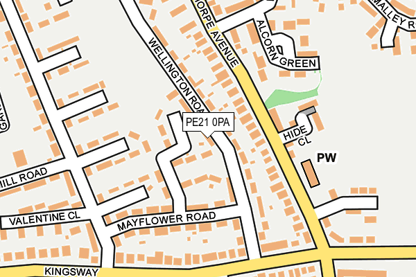 PE21 0PA map - OS OpenMap – Local (Ordnance Survey) PE21 0PA map - OS OpenMap – Local (Ordnance Survey)
