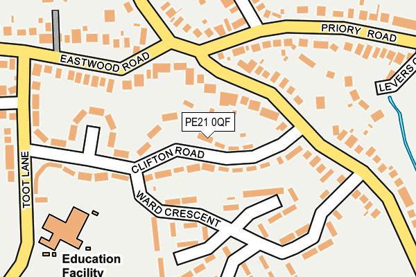 PE21 0QF map - OS OpenMap – Local (Ordnance Survey) PE21 0QF map - OS OpenMap – Local (Ordnance Survey)