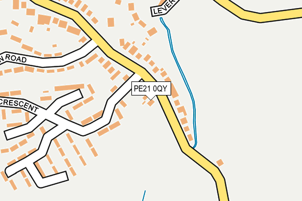 PE21 0QY map - OS OpenMap – Local (Ordnance Survey) PE21 0QY map - OS OpenMap – Local (Ordnance Survey)