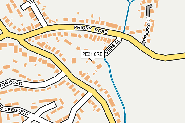 PE21 0RE map - OS OpenMap – Local (Ordnance Survey) PE21 0RE map - OS OpenMap – Local (Ordnance Survey)