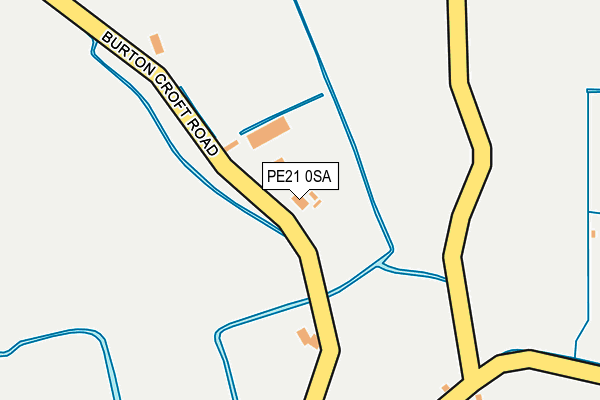 PE21 0SA map - OS OpenMap – Local (Ordnance Survey) PE21 0SA map - OS OpenMap – Local (Ordnance Survey)