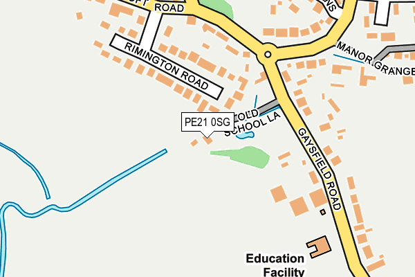 PE21 0SG map - OS OpenMap – Local (Ordnance Survey) PE21 0SG map - OS OpenMap – Local (Ordnance Survey)