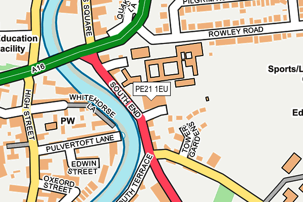 PE21 1EU map - OS OpenMap – Local (Ordnance Survey) PE21 1EU map - OS OpenMap – Local (Ordnance Survey)