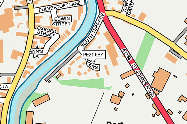 PE21 6BY map - OS OpenMap – Local (Ordnance Survey) PE21 6BY map - OS OpenMap – Local (Ordnance Survey)