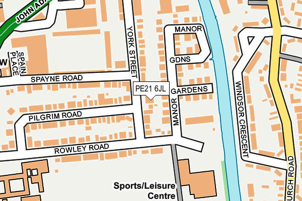PE21 6JL map - OS OpenMap – Local (Ordnance Survey) PE21 6JL map - OS OpenMap – Local (Ordnance Survey)
