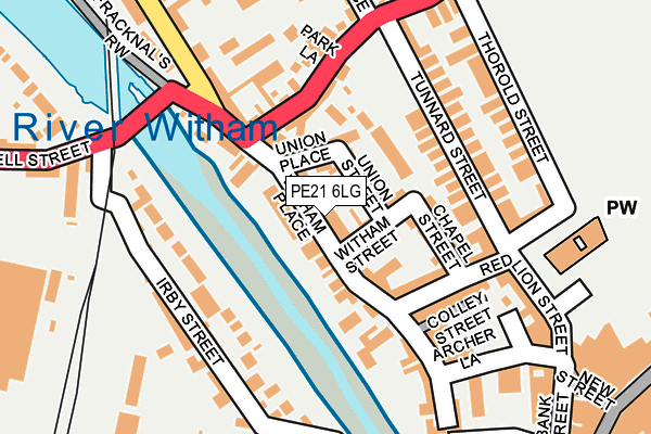 PE21 6LG map - OS OpenMap – Local (Ordnance Survey) PE21 6LG map - OS OpenMap – Local (Ordnance Survey)