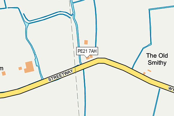 PE21 7AH map - OS OpenMap – Local (Ordnance Survey) PE21 7AH map - OS OpenMap – Local (Ordnance Survey)