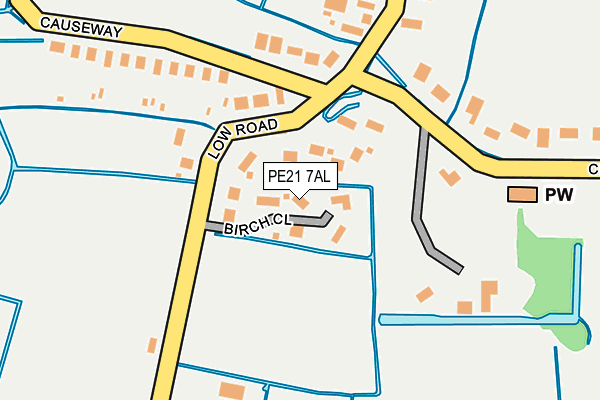 PE21 7AL map - OS OpenMap – Local (Ordnance Survey) PE21 7AL map - OS OpenMap – Local (Ordnance Survey)