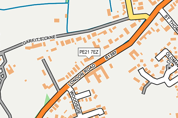 PE21 7EZ map - OS OpenMap – Local (Ordnance Survey) PE21 7EZ map - OS OpenMap – Local (Ordnance Survey)