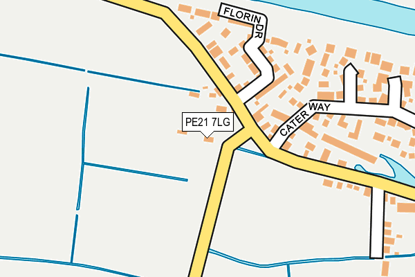 PE21 7LG map - OS OpenMap – Local (Ordnance Survey) PE21 7LG map - OS OpenMap – Local (Ordnance Survey)