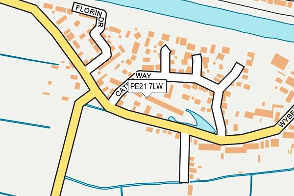 PE21 7LW map - OS OpenMap – Local (Ordnance Survey) PE21 7LW map - OS OpenMap – Local (Ordnance Survey)