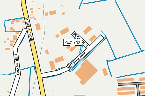 PE21 7NX map - OS OpenMap – Local (Ordnance Survey) PE21 7NX map - OS OpenMap – Local (Ordnance Survey)