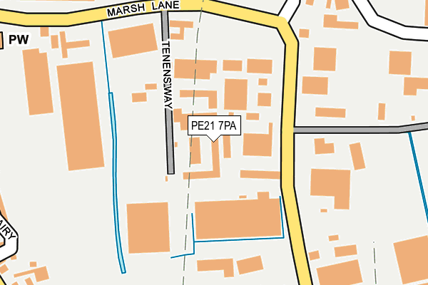 PE21 7PA map - OS OpenMap – Local (Ordnance Survey) PE21 7PA map - OS OpenMap – Local (Ordnance Survey)