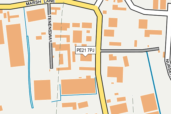 PE21 7PJ map - OS OpenMap – Local (Ordnance Survey) PE21 7PJ map - OS OpenMap – Local (Ordnance Survey)