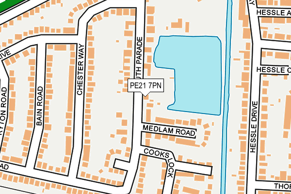 PE21 7PN map - OS OpenMap – Local (Ordnance Survey) PE21 7PN map - OS OpenMap – Local (Ordnance Survey)