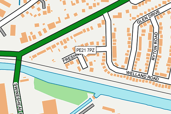 PE21 7PZ map - OS OpenMap – Local (Ordnance Survey) PE21 7PZ map - OS OpenMap – Local (Ordnance Survey)