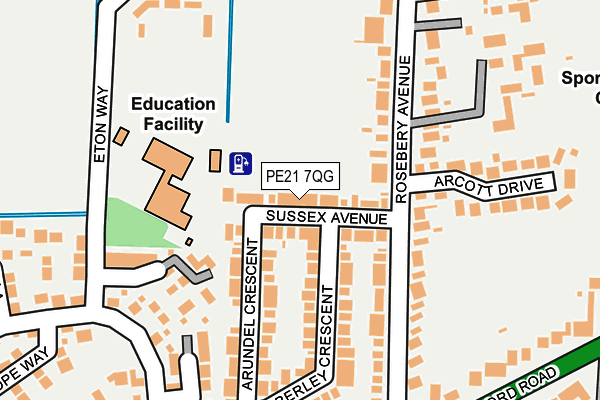 PE21 7QG map - OS OpenMap – Local (Ordnance Survey) PE21 7QG map - OS OpenMap – Local (Ordnance Survey)