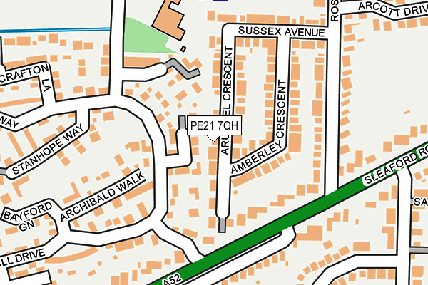 PE21 7QH map - OS OpenMap – Local (Ordnance Survey) PE21 7QH map - OS OpenMap – Local (Ordnance Survey)