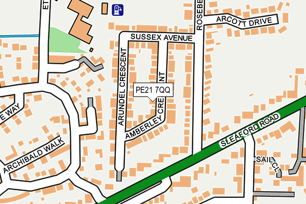 PE21 7QQ map - OS OpenMap – Local (Ordnance Survey) PE21 7QQ map - OS OpenMap – Local (Ordnance Survey)