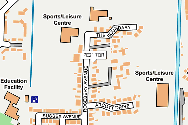 PE21 7QR map - OS OpenMap – Local (Ordnance Survey) PE21 7QR map - OS OpenMap – Local (Ordnance Survey)