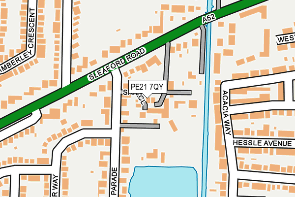 PE21 7QY map - OS OpenMap – Local (Ordnance Survey) PE21 7QY map - OS OpenMap – Local (Ordnance Survey)