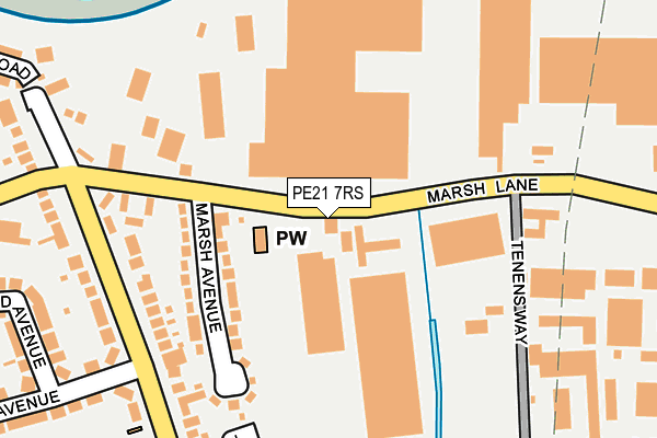 PE21 7RS map - OS OpenMap – Local (Ordnance Survey) PE21 7RS map - OS OpenMap – Local (Ordnance Survey)