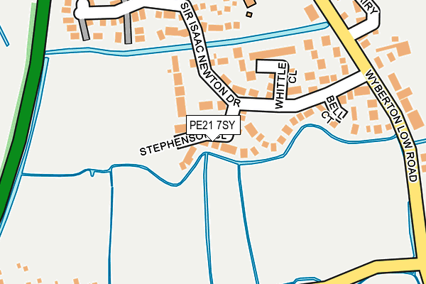 PE21 7SY map - OS OpenMap – Local (Ordnance Survey) PE21 7SY map - OS OpenMap – Local (Ordnance Survey)
