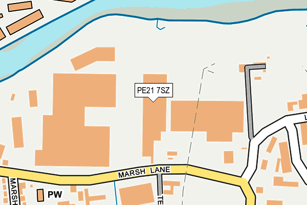 PE21 7SZ map - OS OpenMap – Local (Ordnance Survey) PE21 7SZ map - OS OpenMap – Local (Ordnance Survey)