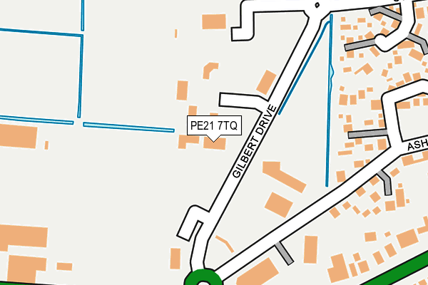 PE21 7TQ map - OS OpenMap – Local (Ordnance Survey) PE21 7TQ map - OS OpenMap – Local (Ordnance Survey)