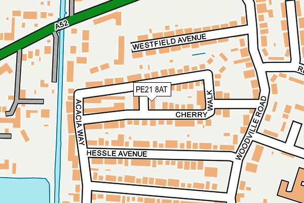 PE21 8AT map - OS OpenMap – Local (Ordnance Survey) PE21 8AT map - OS OpenMap – Local (Ordnance Survey)