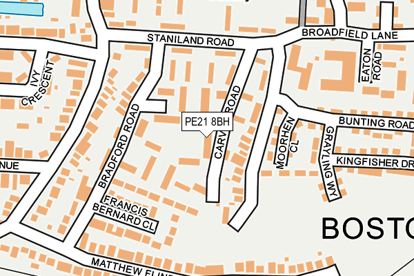 PE21 8BH map - OS OpenMap – Local (Ordnance Survey) PE21 8BH map - OS OpenMap – Local (Ordnance Survey)