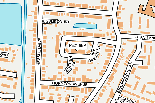 PE21 8BP map - OS OpenMap – Local (Ordnance Survey) PE21 8BP map - OS OpenMap – Local (Ordnance Survey)
