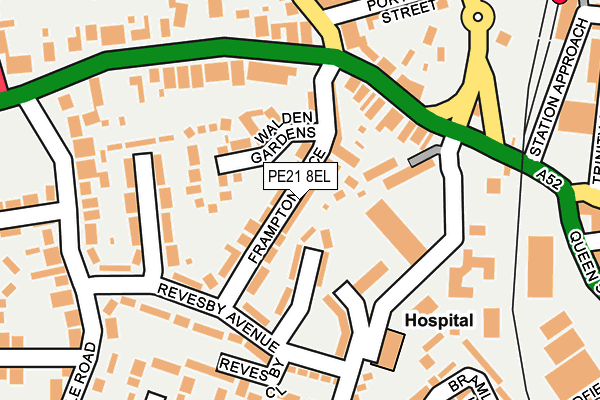 PE21 8EL map - OS OpenMap – Local (Ordnance Survey) PE21 8EL map - OS OpenMap – Local (Ordnance Survey)