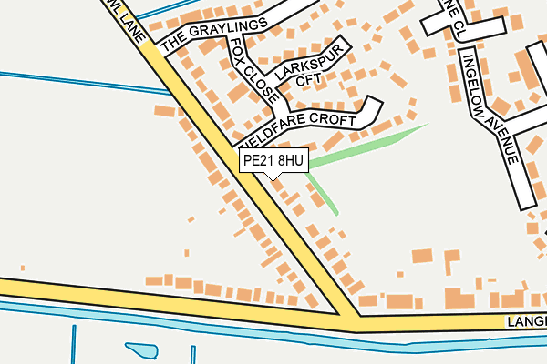 PE21 8HU map - OS OpenMap – Local (Ordnance Survey) PE21 8HU map - OS OpenMap – Local (Ordnance Survey)