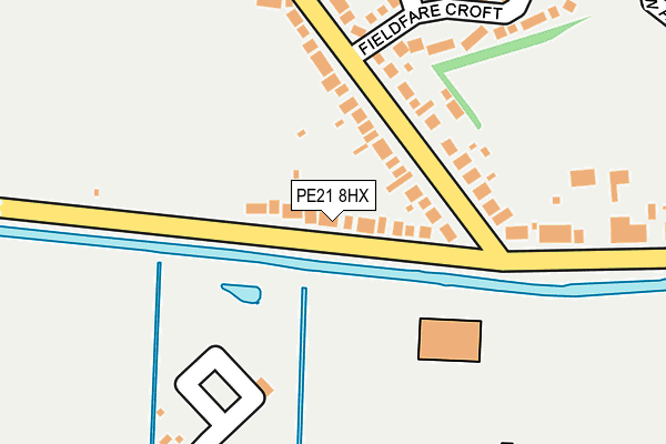 PE21 8HX map - OS OpenMap – Local (Ordnance Survey) PE21 8HX map - OS OpenMap – Local (Ordnance Survey)