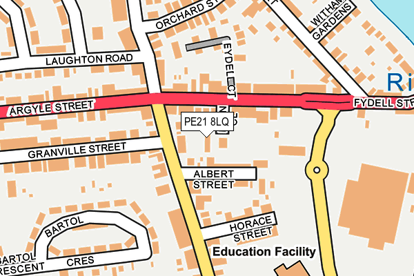 PE21 8LQ map - OS OpenMap – Local (Ordnance Survey) PE21 8LQ map - OS OpenMap – Local (Ordnance Survey)