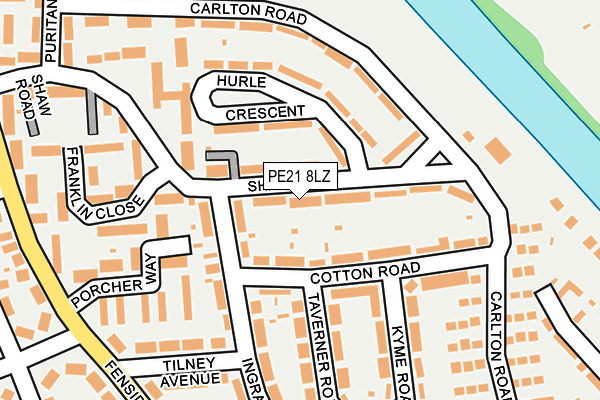 PE21 8LZ map - OS OpenMap – Local (Ordnance Survey) PE21 8LZ map - OS OpenMap – Local (Ordnance Survey)